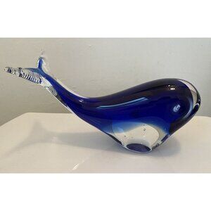 Fifth Avenue Crystal Blue Whale Marine Life Heavy figurine Art Sculpture